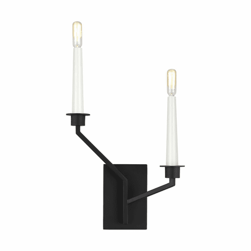 Ellen DeGeneres Hopton 2-LT Wall Sconce - Black - EW1082MBK
