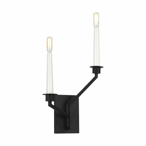 Ellen DeGeneres Hopton 2-LT Wall Sconce - Black - EW1092MBK