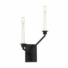 Ellen DeGeneres Hopton 2-LT Wall Sconce - Black - EW1092MBK