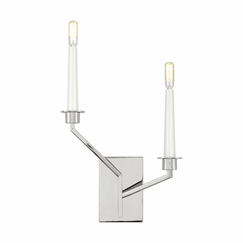 Ellen DeGeneres Hopton 2-LT Wall Sconce - Nickel - EW1082PN