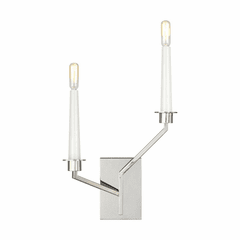 Ellen DeGeneres Hopton 2-LT Wall Sconce - Nickel - EW1092PN