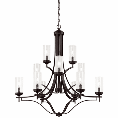Elyton 12-LT Chandelier - Downton Bronze With Gold Highl - 4646-579