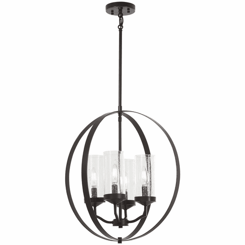 Elyton 4-LT Pendant - Downton Bronze With Gold Highl - 4657-579