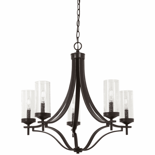 Elyton 5-LT Chandelier - Downton Bronze With Gold Highl - 4655-579