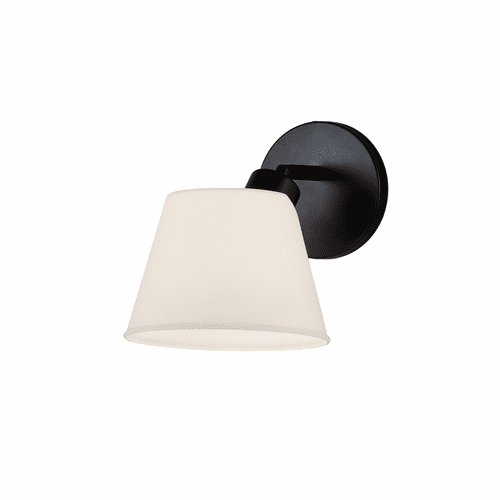 Envoy 1-Light Wall Sconce - Matte Black - FSN-8071-OPAL-MBLK