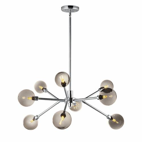 ET2 Asteroid 9-LT LED Chandelier - Polished Chrome - E24823-138PC