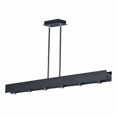 ET2 Beam LED 6-LT Pendant - Black / Polished Chrome - E24636-BKPC