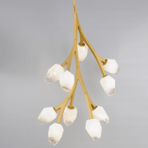 ET2 Blossom 10-Light Pendant - Natural Aged Brass - E32798-93NAB