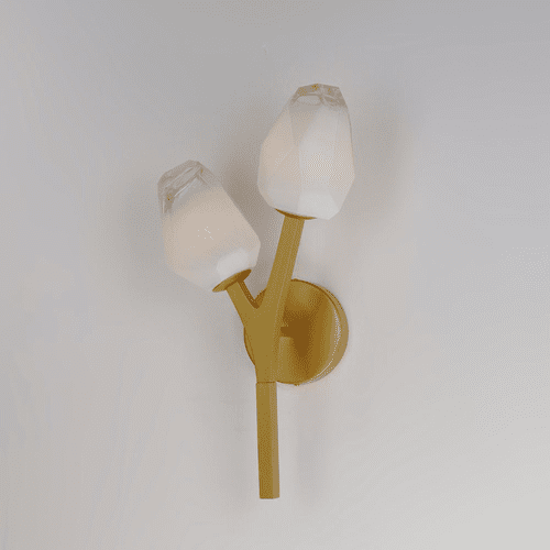 ET2 Blossom 2-Light Wall Sconce - Natural Aged Brass - E32792-93NAB