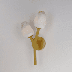 ET2 Blossom 2-Light Wall Sconce - Natural Aged Brass - E32792-93NAB