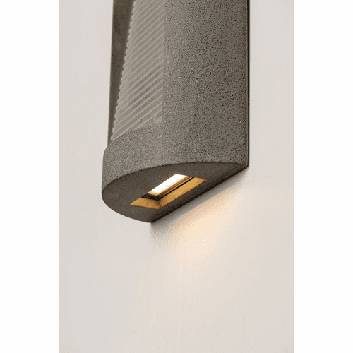 ET2 Boardwalk 2-Light Medium LED Outdoor Wall Mount - Greystone - E14382-GSN