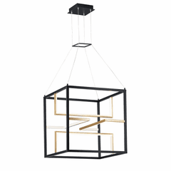 ET2 Chamber LED Pendant - Black / Gold - E21226-BKGLD