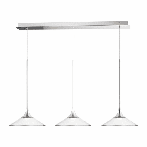ET2 Cono LED 3-Light Pendant - Polished Chrome - E21535-24PC