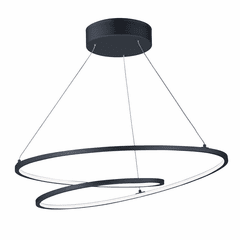 ET2 Cycle 25" 1-Light LED Pendant - Black - E21325-BK ET2 Cycle 25" 1-Light LED Pendant - Black - E21325-BK