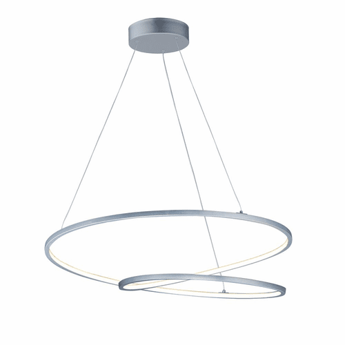ET2 Cycle 31.5" 1-Light LED Pendant - Matte Silver - E21327-MS