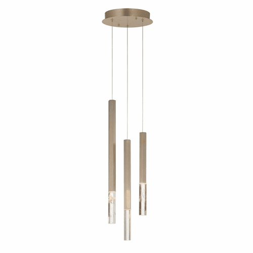 ET2 Diaphane LED 3-Light Pendant - Gold - E11023-95GLD