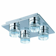 ET2 Fizz IV 4-LT LED Flush Mount - Polished Chrome - E22772-91PC