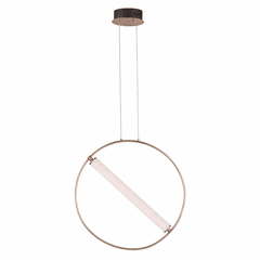 ET2 Flare LED Pendant - Black / Soft Gold - E23275-93BKSFTG
