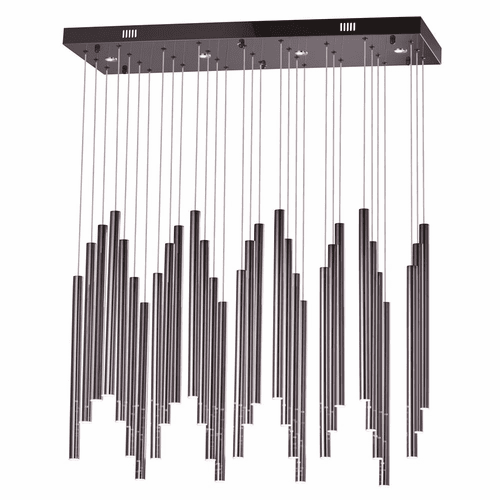 ET2 Flute LED 35-LT Pendant - Black Chrome - E10010-BC