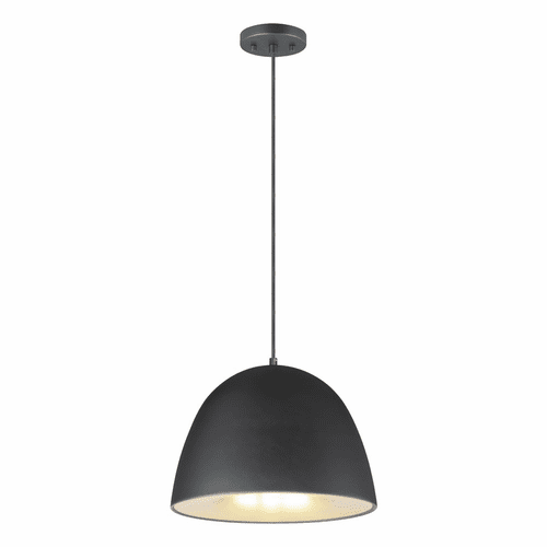 ET2 Fungo 16" LED Pendant - Black / Satin Brass - E24914-BKSBR