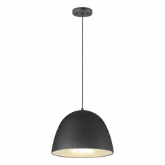 ET2 Fungo 16" LED Pendant - Black / Satin Brass - E24914-BKSBR
