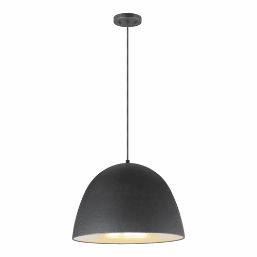 ET2 Fungo 24" LED Pendant - Black / Satin Brass - E24916-BKSBR