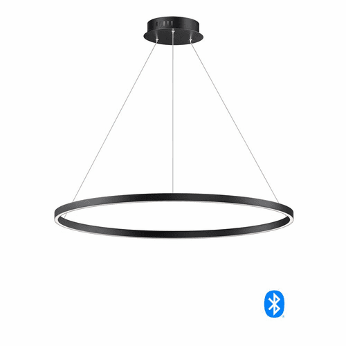 ET2 Groove 40" LED Pendant - Black - E22728-BK