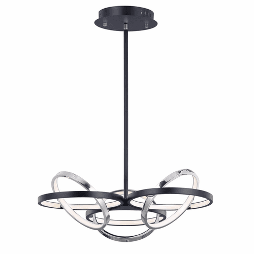 ET2 Gyro II LED Pendant - Black / Polished Chrome - E24787-BKPC