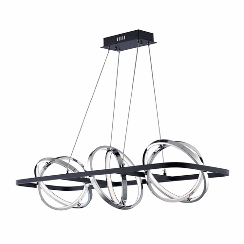 ET2 Gyro II LED Pendant - Black / Polished Chrome - E24788-BKPC