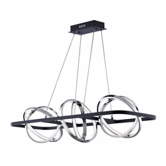 ET2 Gyro II LED Pendant - Black / Polished Chrome - E24788-BKPC