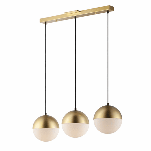 ET2 Half Moon LED 3-LT Pendant - Metallic Gold - E20363-92MG