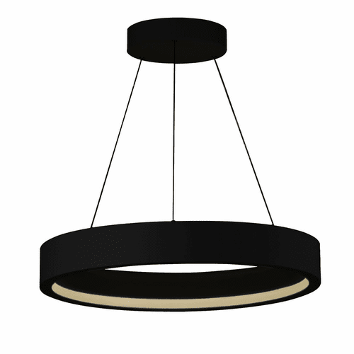 ET2 iCorona 28" LED Pendant with Wiz - Black - E35104-BK