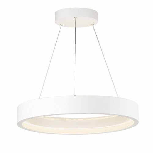 ET2 iCorona 28" LED Pendant with Wiz - Matte White - E35104-MW