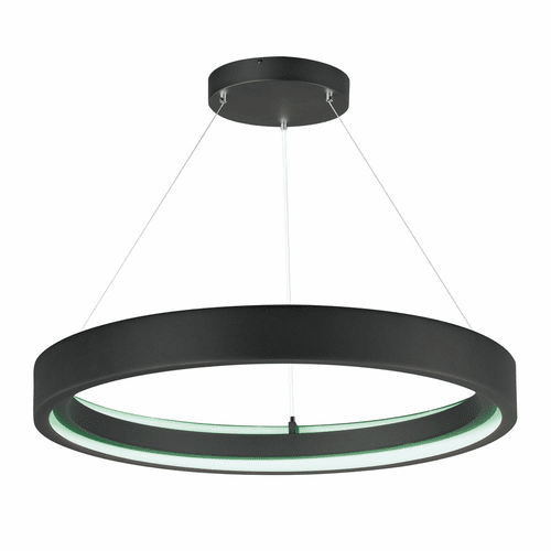 ET2 iCorona 36" LED Pendant with Wiz - Black - E35106-BK