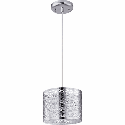 ET2 Inca 1LT Mini Pendant W/LED Bulb Mini Pendant - Plshd Chrome - E21306-10PC/BUL