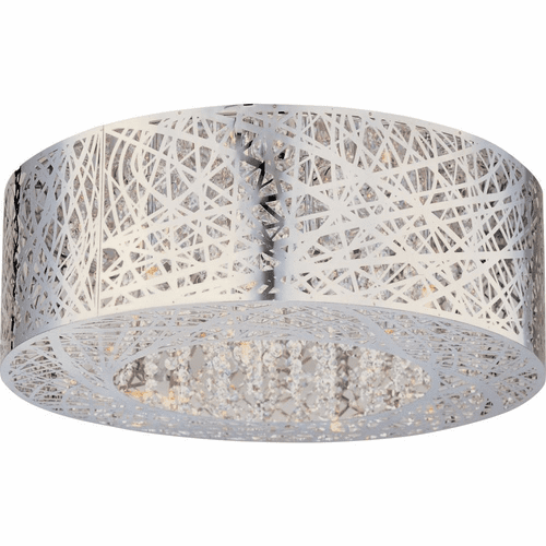 ET2 Inca 9-LT LED Flush Mount W/ Bulb - Polished Chrome - E21301-10PC/BUL