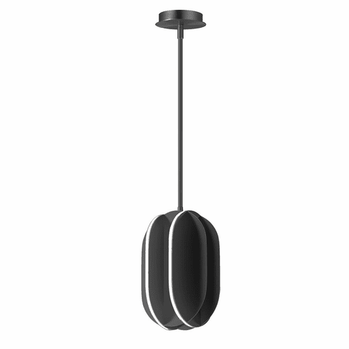 ET2 Interval LED 1-LT Small Ellipse Pendant - Black - E21484-BK