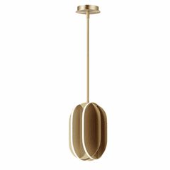 ET2 Interval LED 1-LT Small Ellipse Pendant - Satin Brass - E21484-SBR