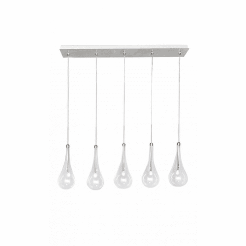 ET2 Larmes 5-LT LED Pendant - Polished Chrome - E23125-18PC