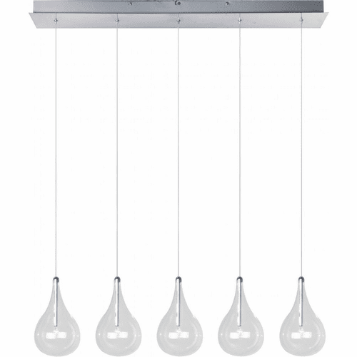 ET2 Larmes 5-LT Pendant - Polished Chrome - E23115-18
