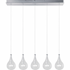 ET2 Larmes 5-LT Pendant - Polished Chrome - E23115-18