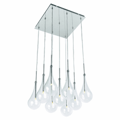 ET2 Larmes 9-LT LED Pendant - Polished Chrome - E20516-18PC ET2 Larmes 9-LT LED Pendant - Polished Chrome - E20516-18PC