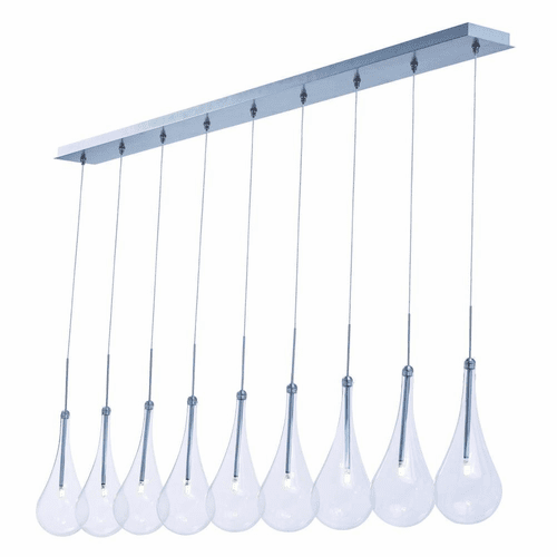 ET2 Larmes 9-LT LED Pendant - Polished Chrome - E23129-18PC