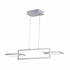 ET2 Link LED 3-LT Linear Pendant - Satin Nickel - E20354-SN ET2 Link LED 3-LT Linear Pendant - Satin Nickel - E20354-SN