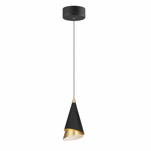 ET2 Mermaid LED 1-LT Mini Pendant - Black / Metallic Gold - E21441-BKMG