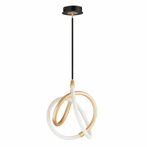 ET2 Mobius 12" LED 1-LT Mini Pendant - Black / Gold - E25092-01BKGLD