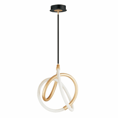 ET2 Mobius 12" LED 1-LT Mini Pendant - Black / Gold - E25092-01BKGLD