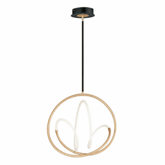 ET2 Mobius 24" LED 1-LT Pendant - Black / Gold - E25094-01BKGLD ET2 Mobius 24" LED 1-LT Pendant - Black / Gold - E25094-01BKGLD