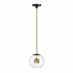 ET2 Nucleus 10" LED 1-LT Pendant - Black / Natural Aged Brass - E25153-BKNAB ET2 Nucleus 10" LED 1-LT Pendant - Black / Natural Aged Brass - E25153-BKNAB