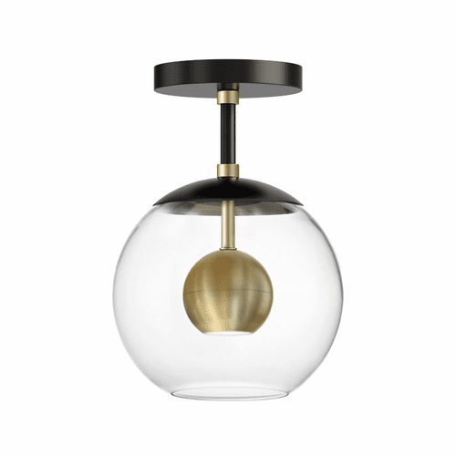 ET2 Nucleus Flush Mount - Black / Natural Aged Brass - E25150-BKNAB
